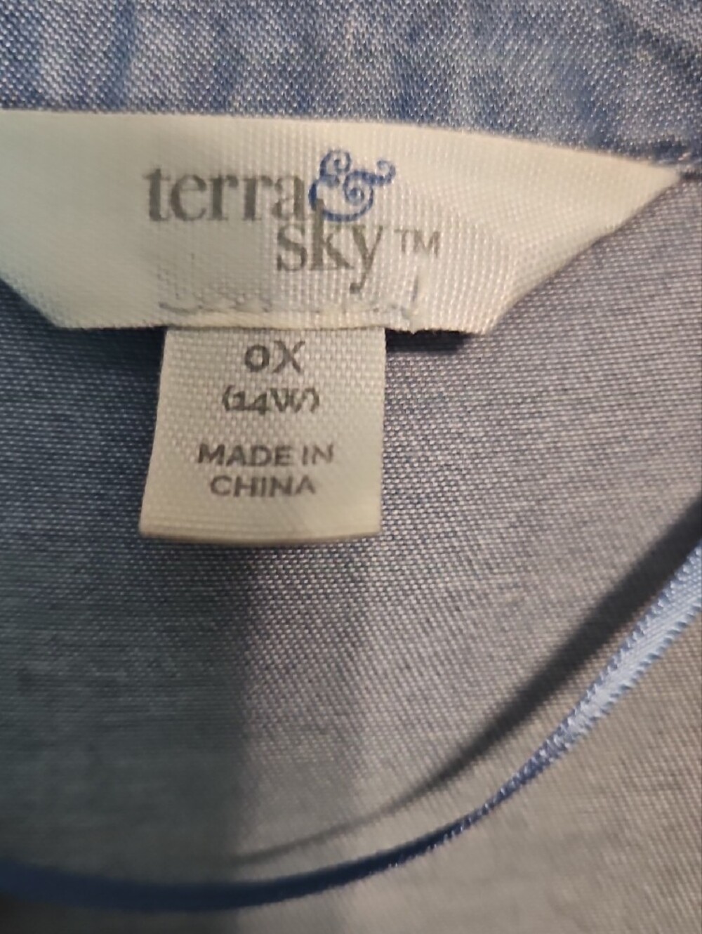 Terra & Sky Denim Button-Front Maxi Dress - Blue - Picture 2 of 7